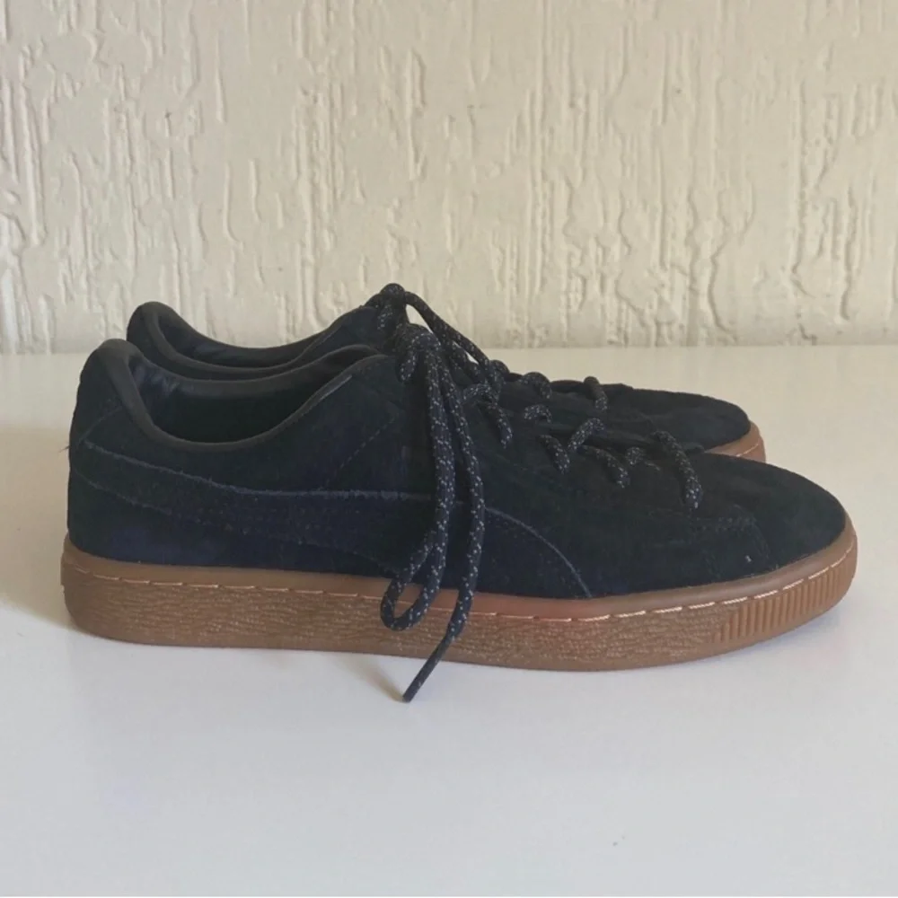 Puma Black Basket Sneakers Kid’s Size 6.5